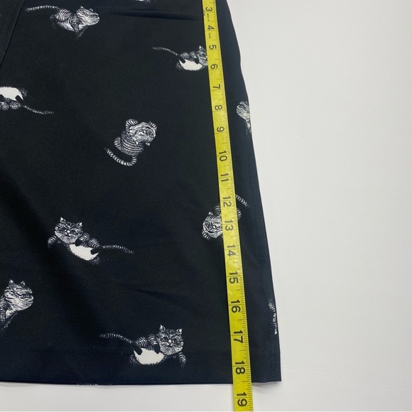 Disney Alice Through The Looking Glass Black Skirt W 8 Back Zip Pockets CATS - Picture 12 of 14